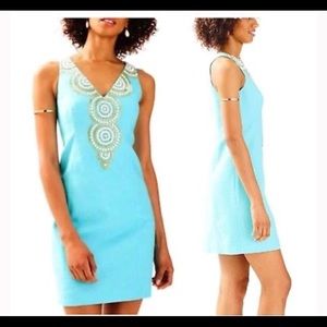 Lilly Pulitzer Gabby Shift Dress in Serene Blue